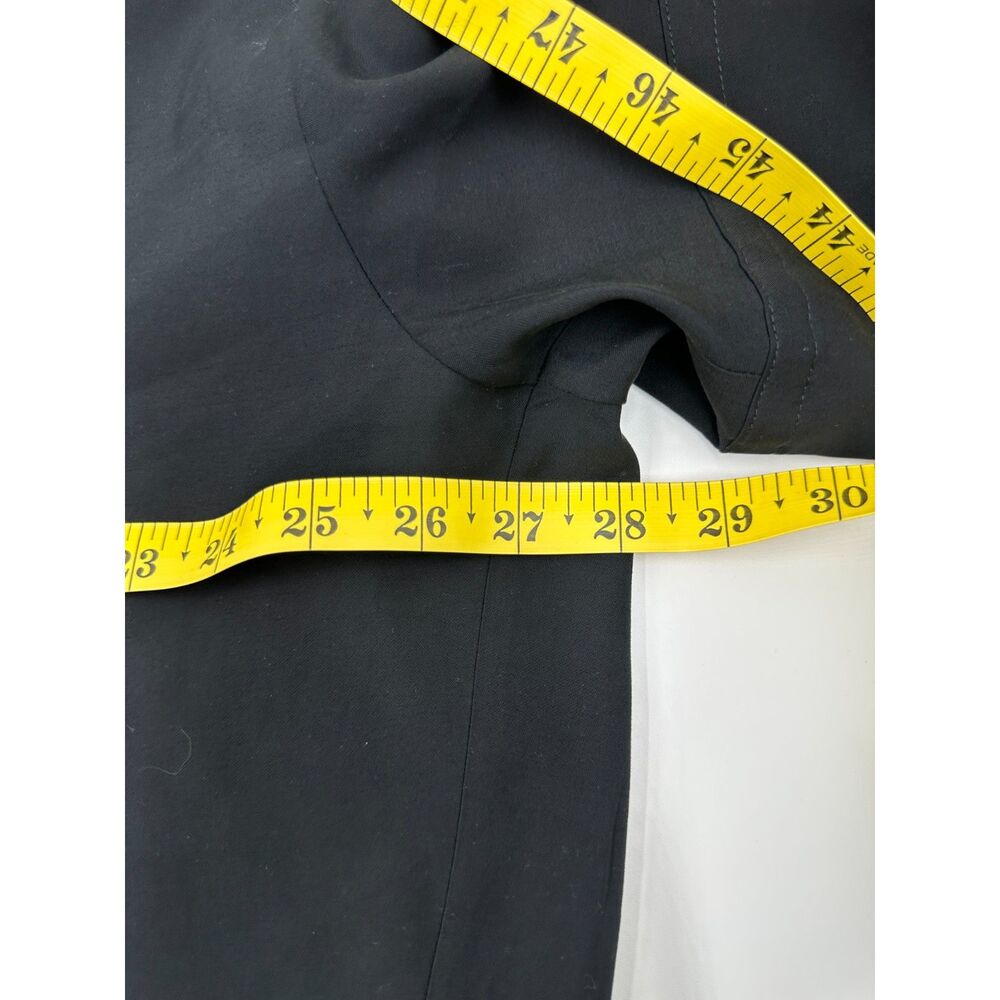 Banana Republic Top for Women Asymetrical Short Sleeve Sz M Collared Black EUC - Picture 6 of 9